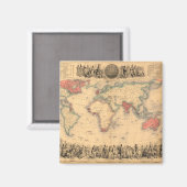 Wereldkaart van het Britse Rijk Magneet (Voorkant / Achterkant)