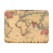 Wereldkaart van het Britse Rijk Magneet (Horizontaal)