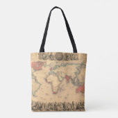 wereldkaart van het Britse Rijk Tote Bag (Achterkant)
