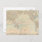 Wereldkaart van het klimaat briefkaart (Voorkant / Achterkant)