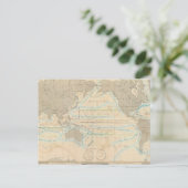 Wereldkaart van het klimaat briefkaart (Staand voorkant)