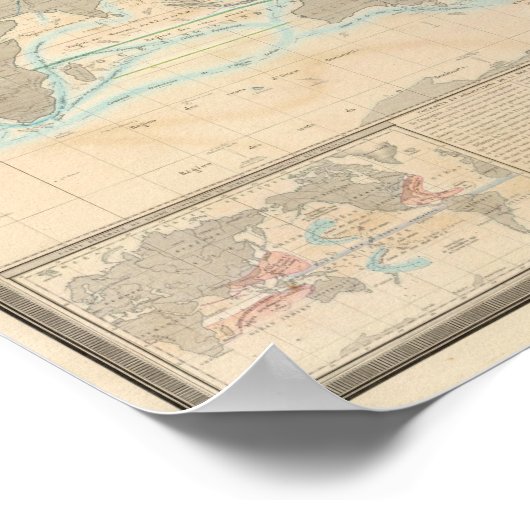 Wereldkaart van het klimaat poster (Hoek)