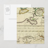 Wereldkaart van het tabularum geographicarum briefkaart (Voorkant / Achterkant)
