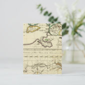 Wereldkaart van het tabularum geographicarum briefkaart (Staand voorkant)