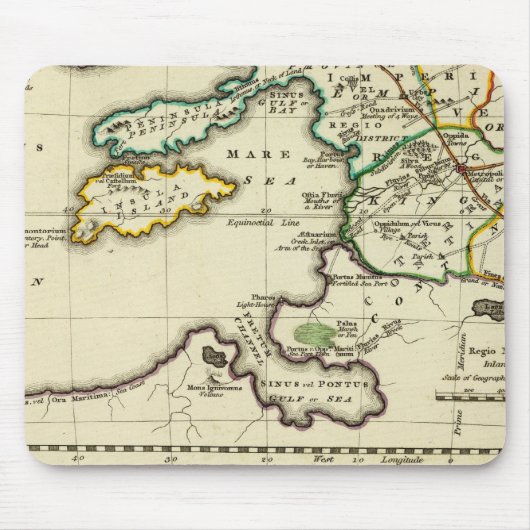 Wereldkaart van het tabularum geographicarum muismat (Voorkant)