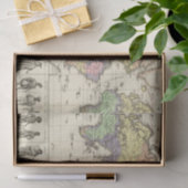 wereldkaart van kledingstijlen tissuepapier (Geschenk)