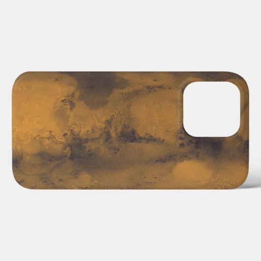 Wereldkaart van Mars Red Planet door satelliet Case-Mate iPhone Case (Achterkant (horizontaal))