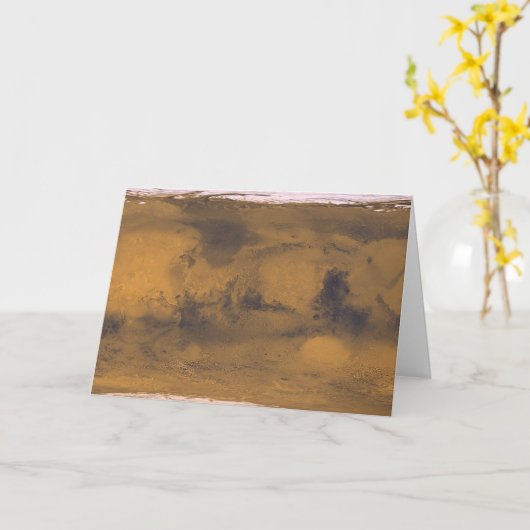 Wereldkaart van Mars Red Planet door satelliet Kaart (Gele Bloem)