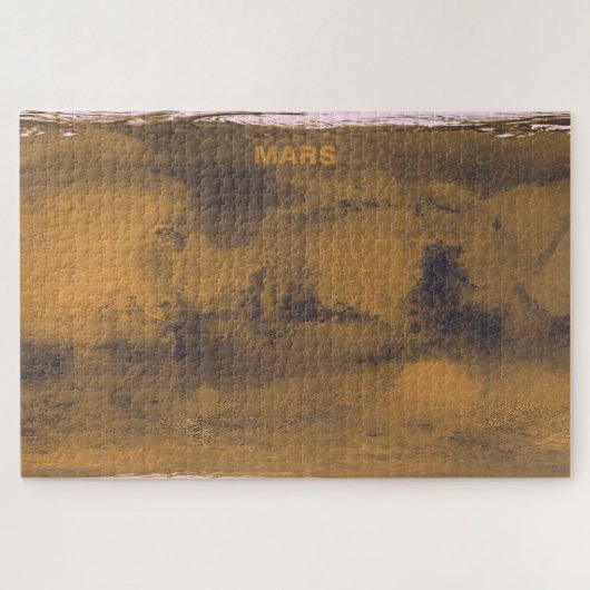 Wereldkaart van Mars Red Planet door satelliet Legpuzzel (Horizontaal)