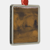 Wereldkaart van Mars Red Planet door satelliet Metalen Ornament (Rechts)