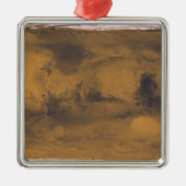 Wereldkaart van Mars Red Planet door satelliet Metalen Ornament (Voorkant)