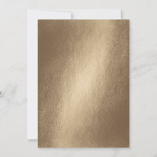 Wereldkaart van metallisch goud: bruiloft (Achterkant)