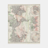 wereldkaart van oceaanstromen fleece deken (Voorkant)