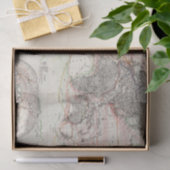 wereldkaart van oceaanstromen tissuepapier (Geschenk)