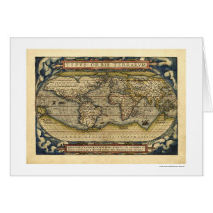 wereldkaart van Ortelius 1570