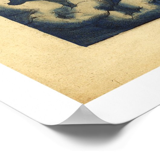 Wereldkaart van Ortelius 1570 Poster (Hoek)