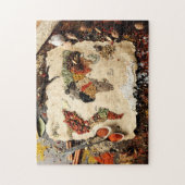 Wereldkaart van specerijen puzzel legpuzzel (Verticaal)