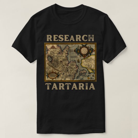 Wereldkaart van Tartaria T-shirt (Design voorkant)