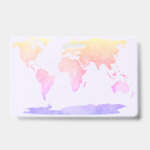 Wereldkaart van Unschooler Student ID Badge (Achterkant)