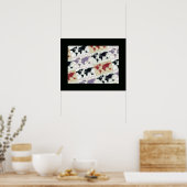 wereldkaart van visuele kunsten poster (Keuken)