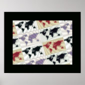 wereldkaart van visuele kunsten poster (Voorkant)