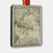 wereldkaart van ziekten metalen ornament (Rechts)