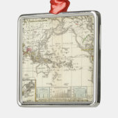 wereldkaart van ziekten metalen ornament (Links)