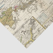 wereldkaart van ziekten tissuepapier (Detail)