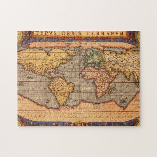 wereldkaart vanaf 1601 legpuzzel (Horizontaal)