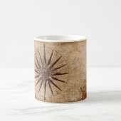 Wereldkaart Verzendtijd compass Sailing Ship Disco Koffiemok (Center)