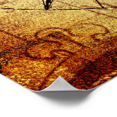 Wereldkaart Verzendtijd compass Sailing Ship Disco Poster (Hoek)