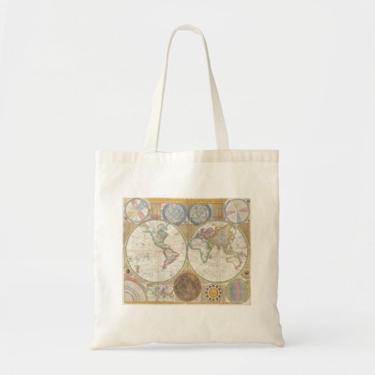Wereldkaart - Vintage 1794 Tote Bag (Voorkant)
