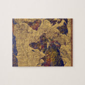 wereldkaart vintage legpuzzel (Horizontaal)