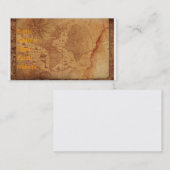 wereldkaart Visitekaartje (Voorkant / Achterkant)