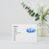 Wereldkaart Visitekaartje (Staand voorkant)