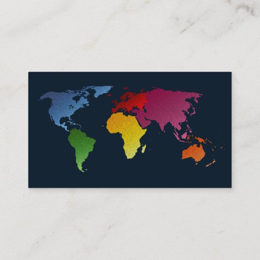 wereldkaart visitekaartje (Achterkant)