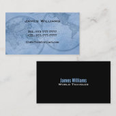 wereldkaart visitekaartjes (Voorkant / Achterkant)