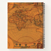 Wereldkaart voor de geografische spreiding Notitieboek (Achterkant)