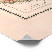 Wereldkaart voor de oude koffieteelt en -consumpti poster (Hoek)