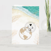 Wereldkaart voor huwelijksbestemming Mexico Passpo (Achterkant)