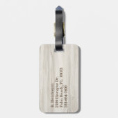 Wereldkaart voor kunsthout Aangepast Bagagelabel (Achterkant verticaal)