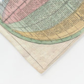  Wereldkaart voor luchtballonnen voor reizigers Fleece Deken (Hoek)