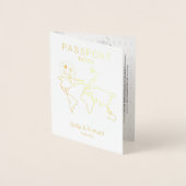 Wereldkaart voor minimalistische weddenschappen folie kaarten (Voorkant)