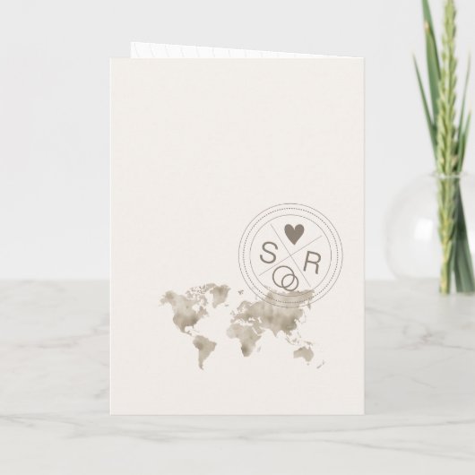 Wereldkaart voor reisweddenschappen - bestemmingsp (Achterkant)