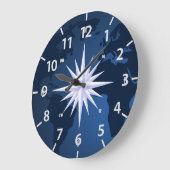 Wereldkaart voor reizen, kompas Roos Grote Klok (Hoek)