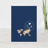 Wereldkaart voor weddenschapbestemmingspas (Achterkant)