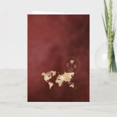 Wereldkaart voor weddenschapsbestemmingen Burgundy (Achterkant)