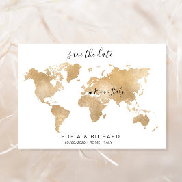 Wereldkaart voor weduwenbestemming Gold verwisselb Kaart