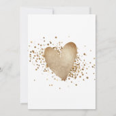 Wereldkaart voor weduwschapsbestemming Gold Heart Kaart (Achterkant)