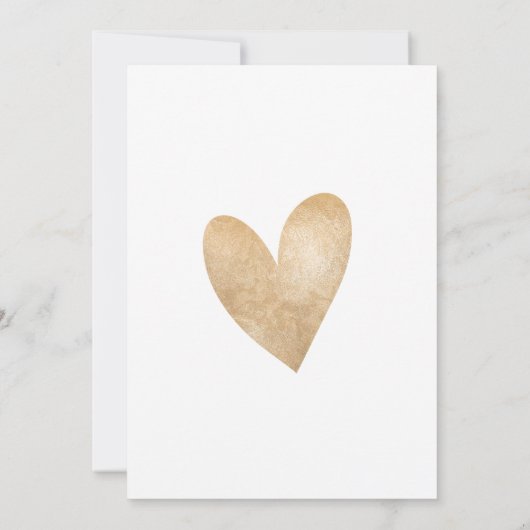 Wereldkaart voor weduwschapsbestemming Gold Heart Kaart (Achterkant)